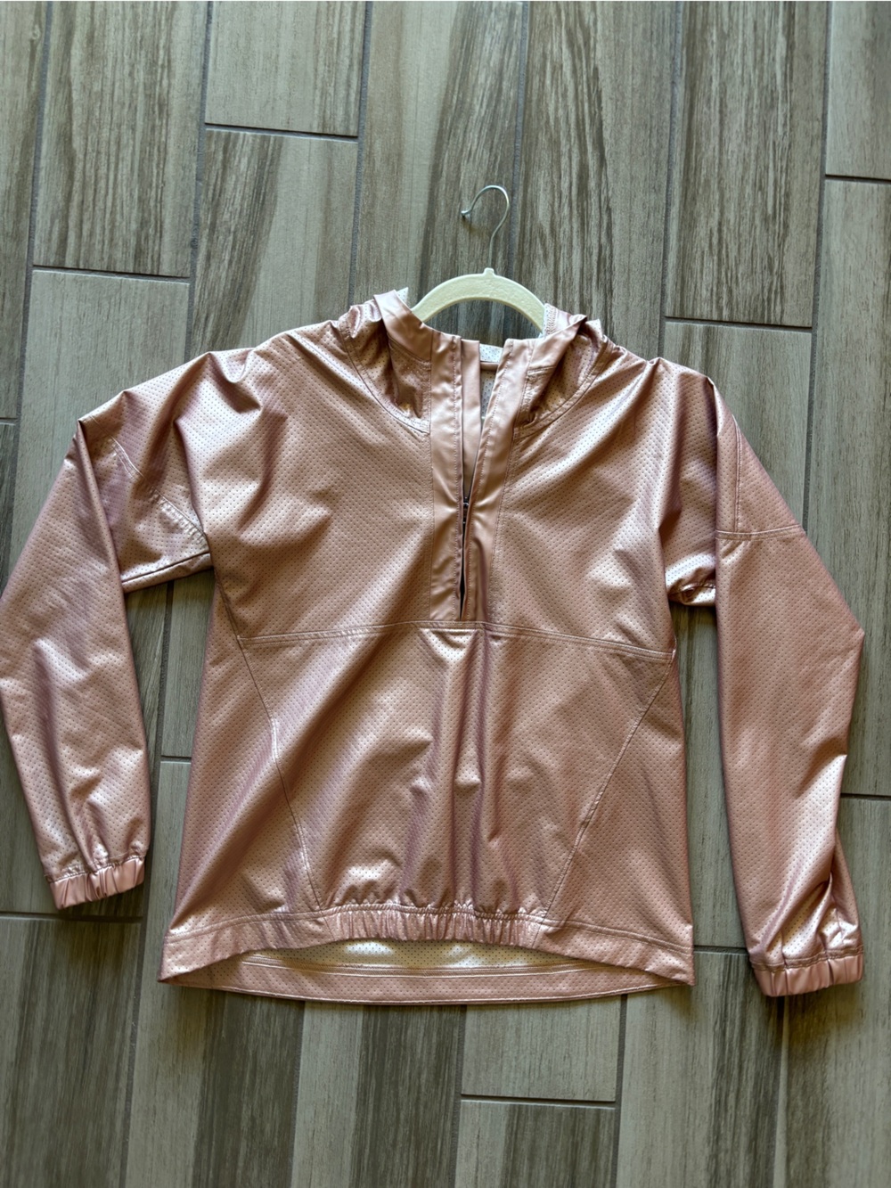 CALIA by Carrie Underwood Rose Gold Lightweight Hooded Pullover Jacket